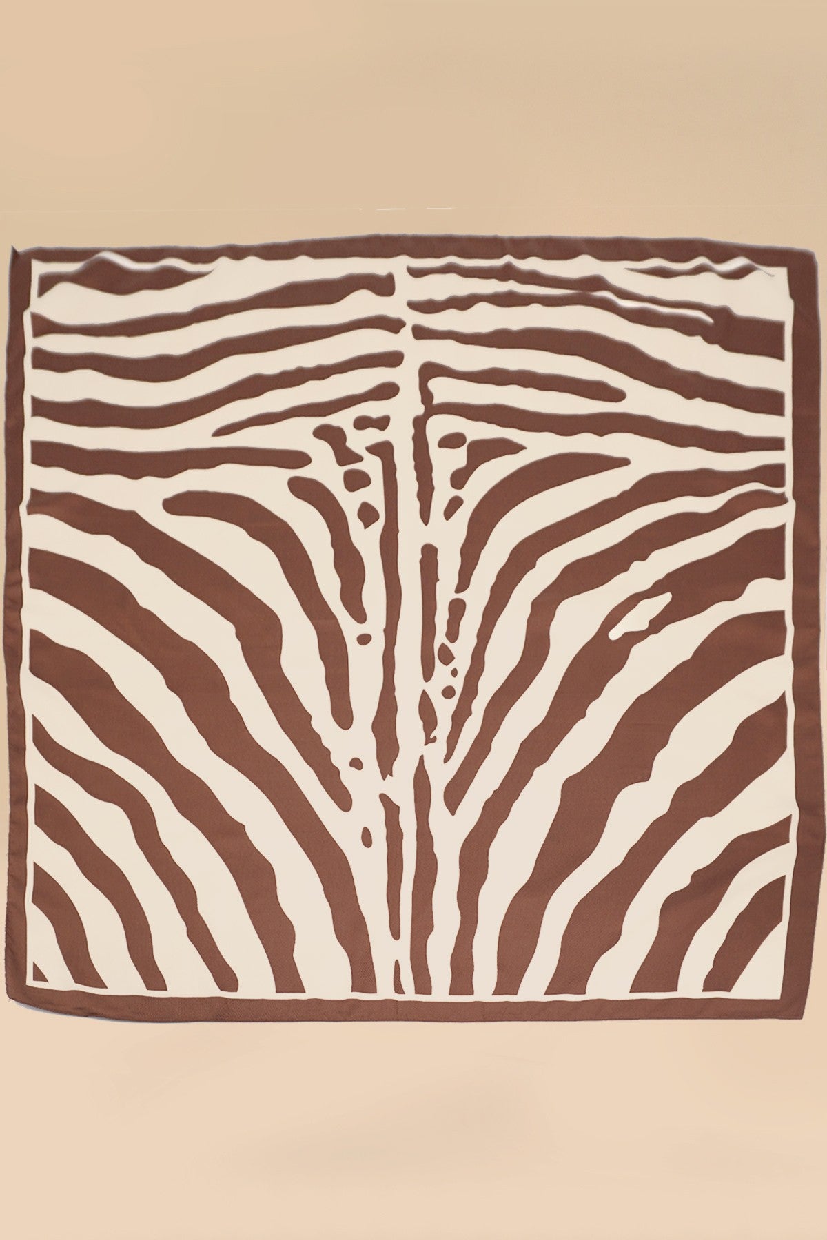 large vintage zebra print bandana scarf