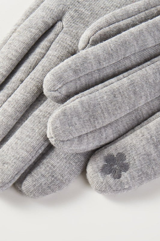 Faux Fur Trim Winter Gloves