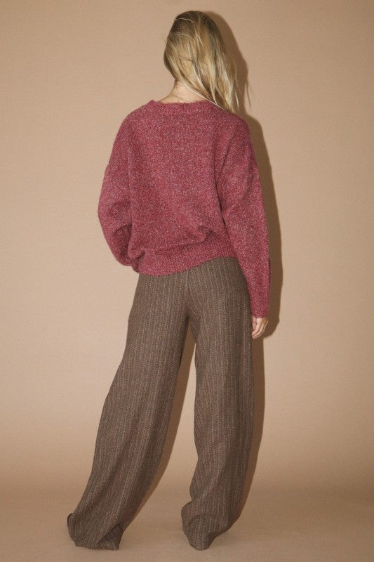 Skier Embroidered Sweater