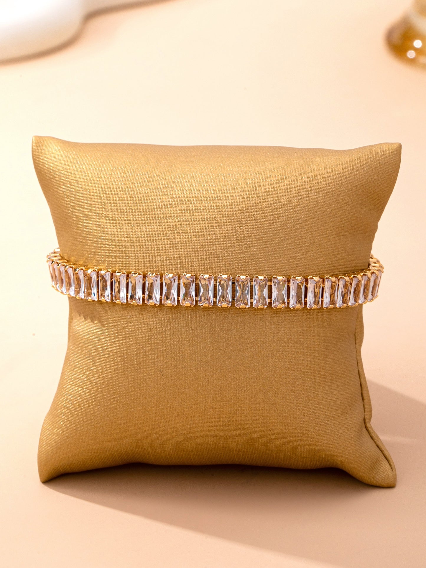 baguette crystal tennis bracelet