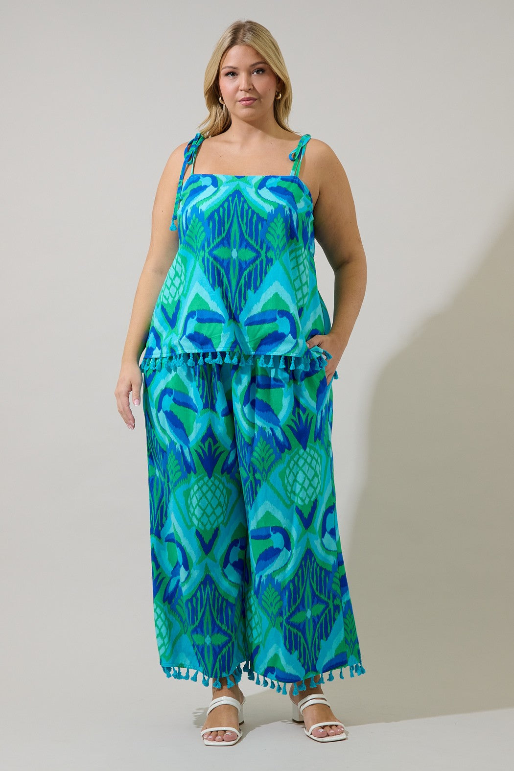 blissy tropical cami top-curvy