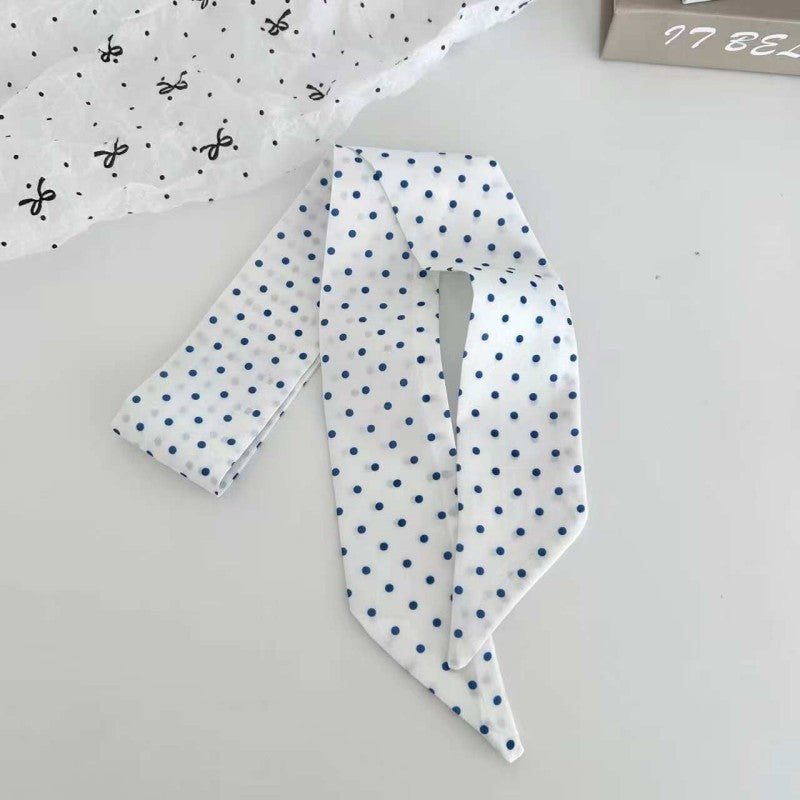 vintage-style skinny twilly scarf