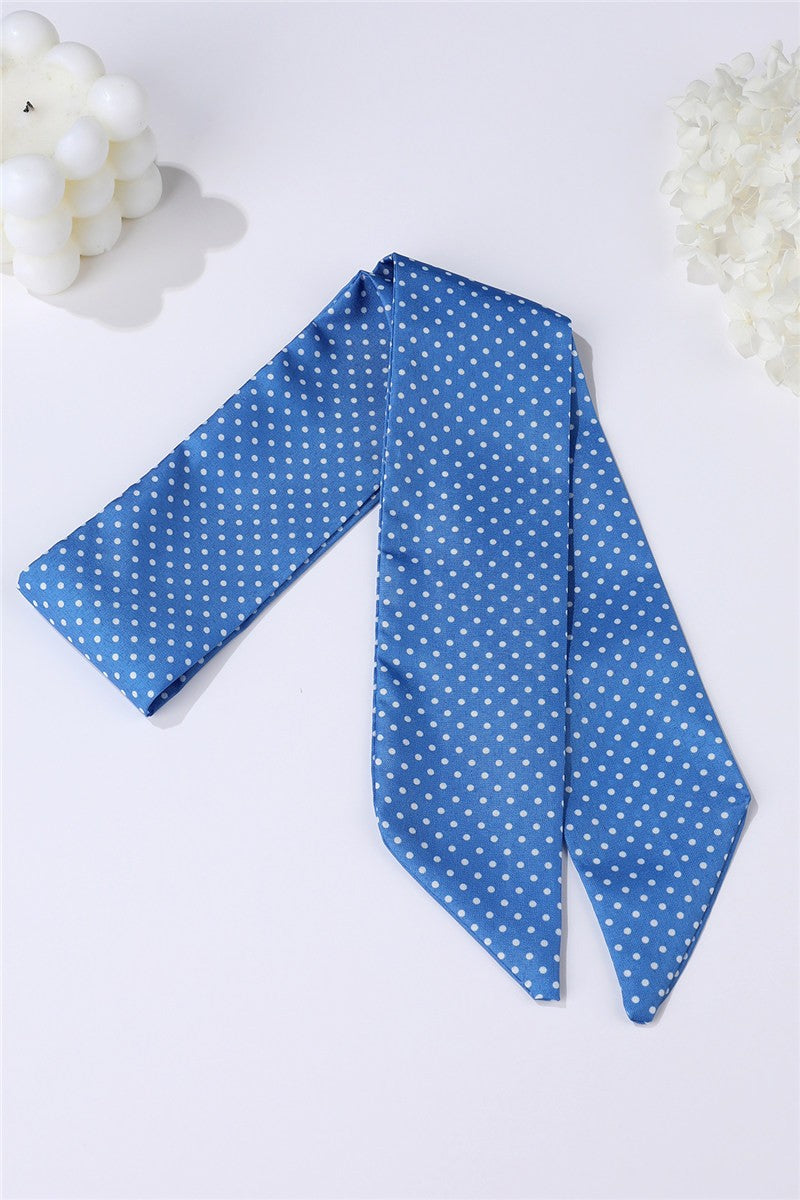 vintage-style skinny twilly scarf