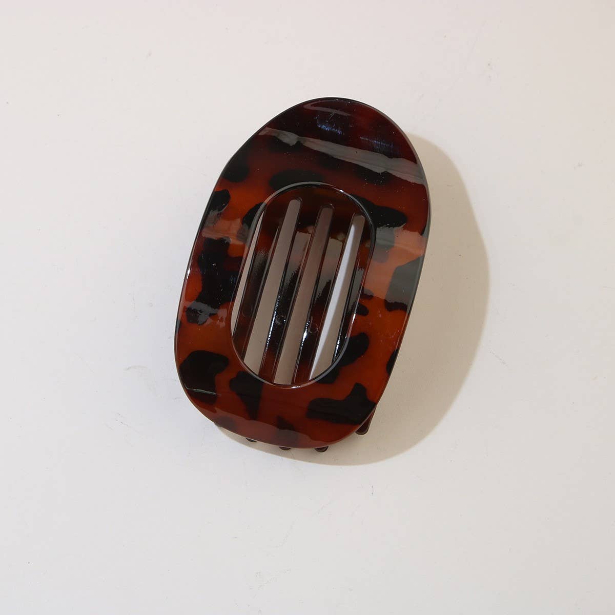 Oval Flat Hair Clip for Women, Strong Grip Clamp