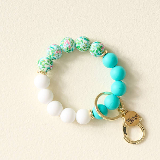 Hands–Free Keychain Wristlet–Cabana Crush