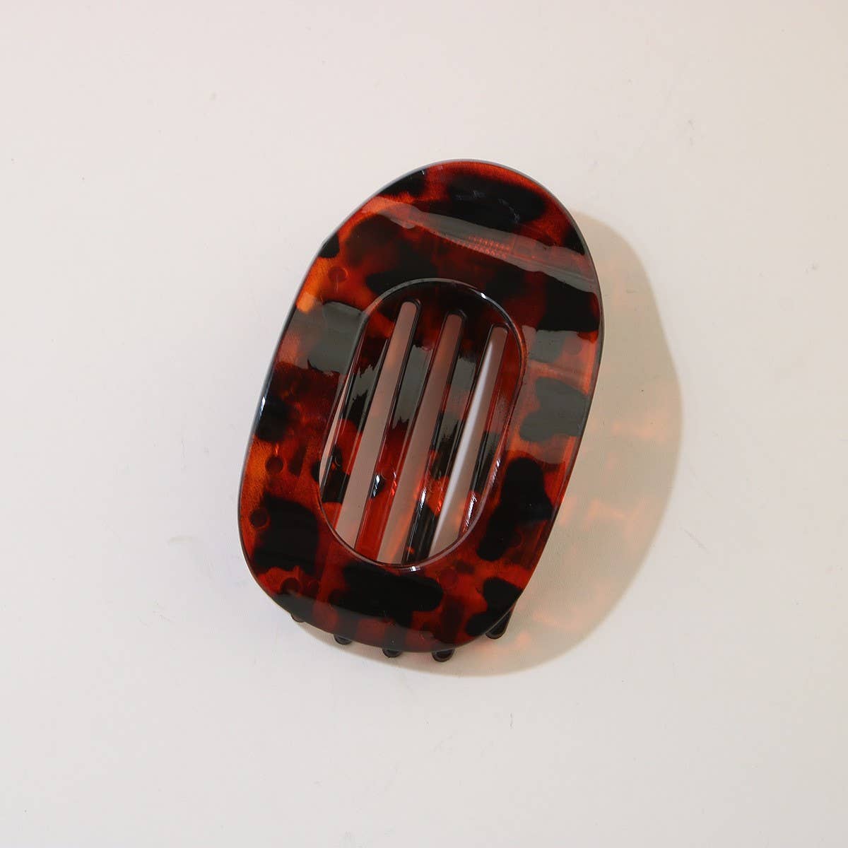 Oval Flat Hair Clip for Women, Strong Grip Clamp