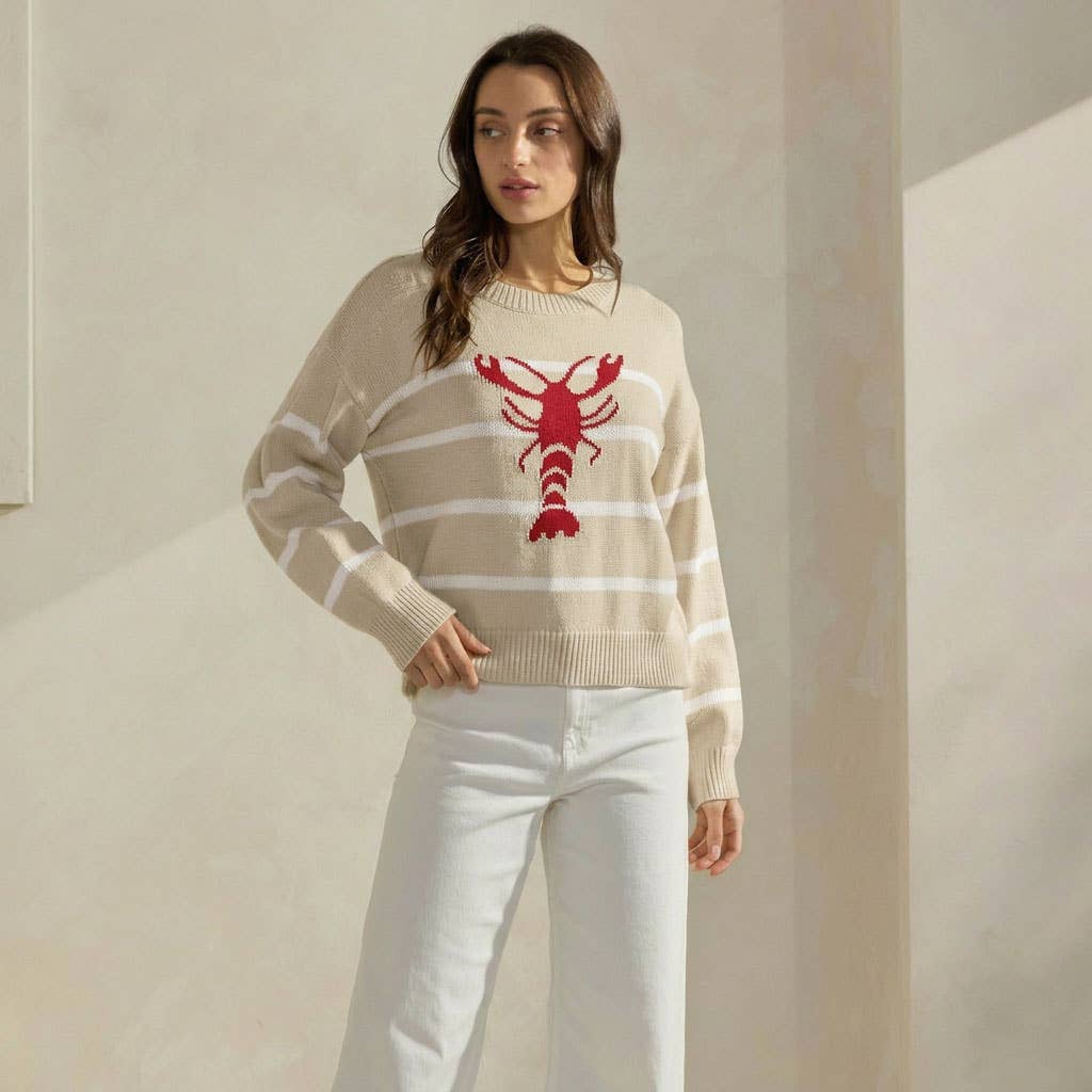 Striped Lobster Sweater