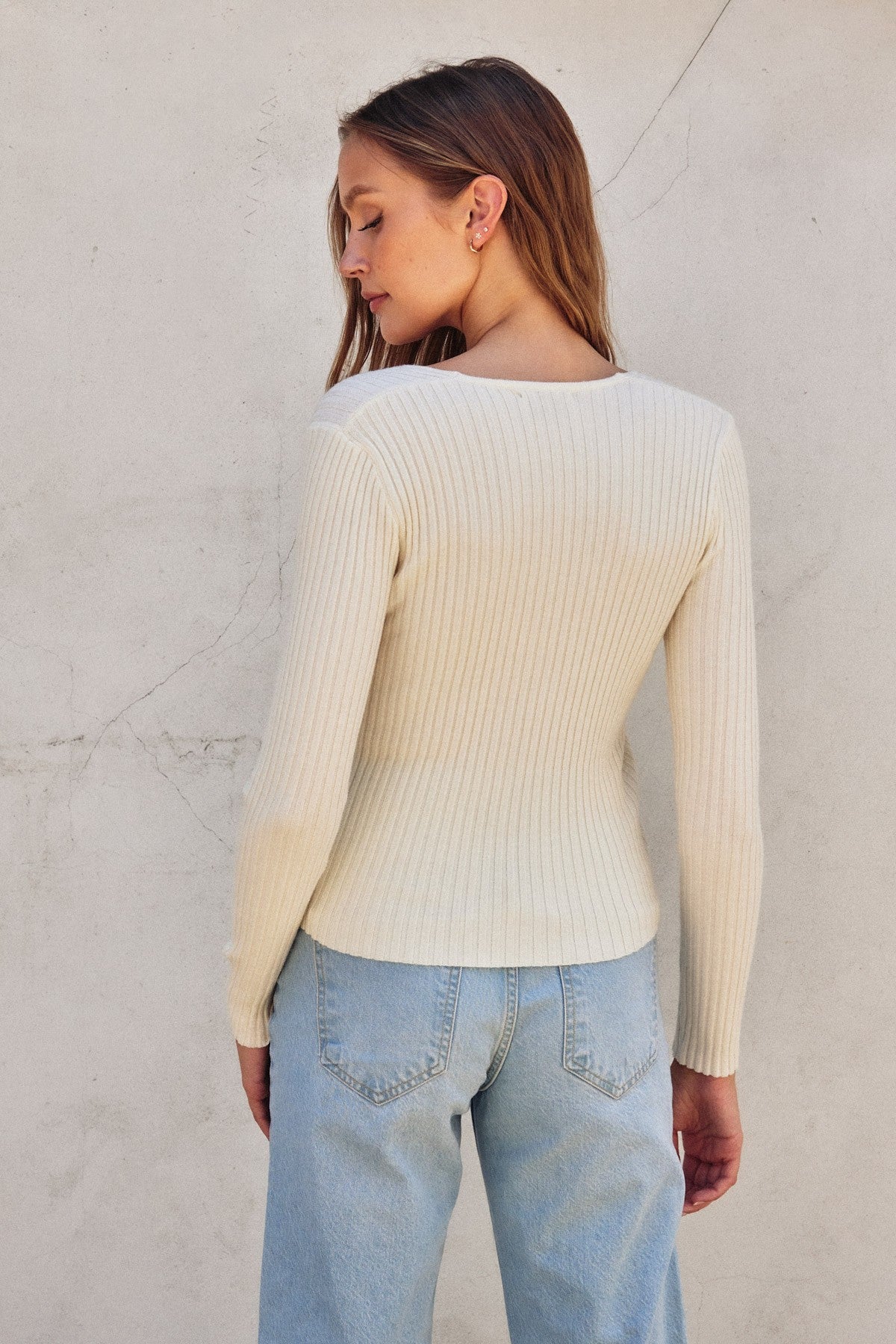 veronica v neck sweater