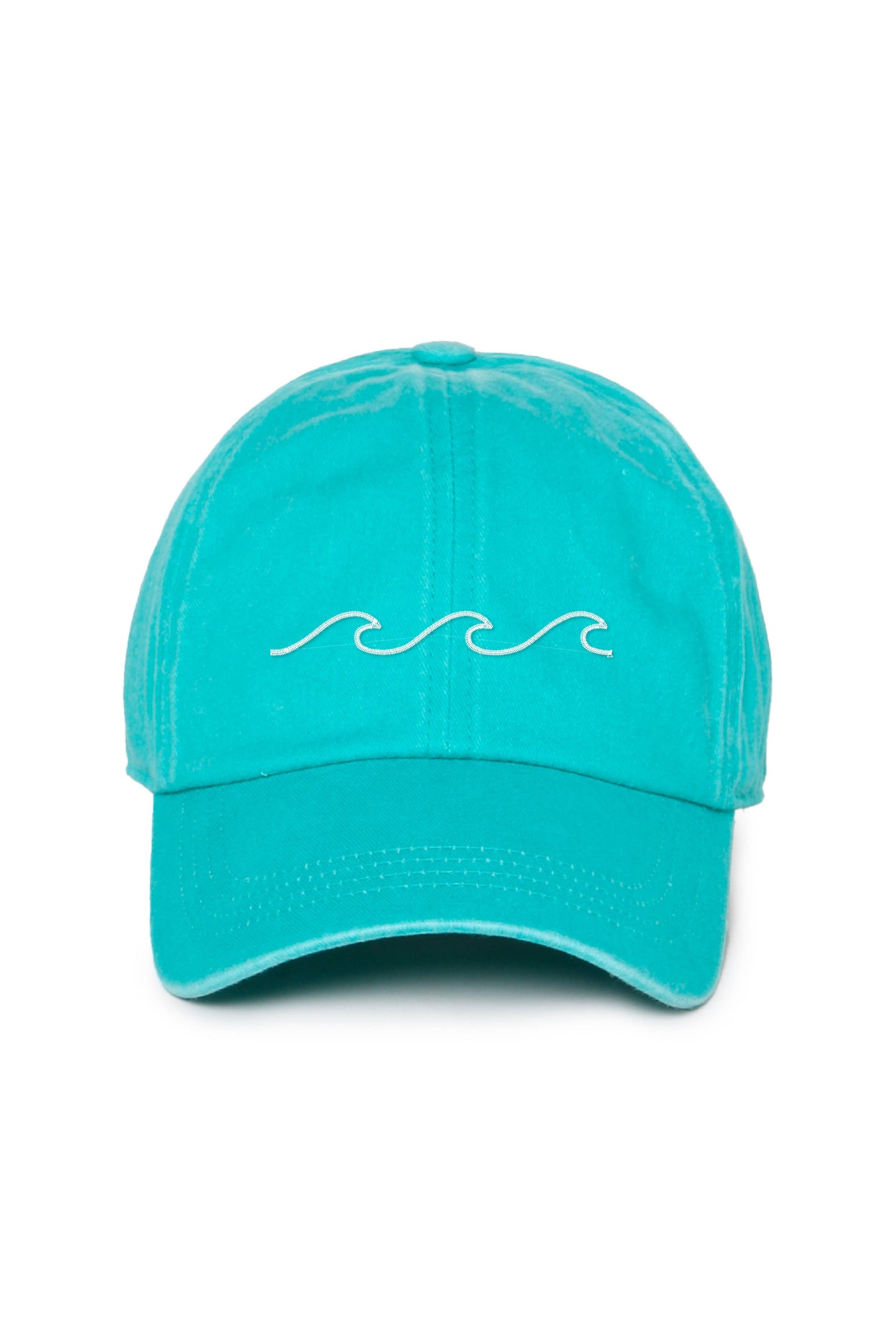 LCAP031 - "Waves" Embroidery Washed Baseball Cap