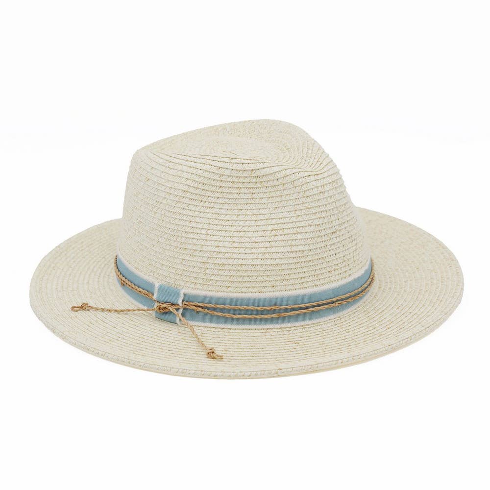 Rope And Ribbon Strap Fedora Hat