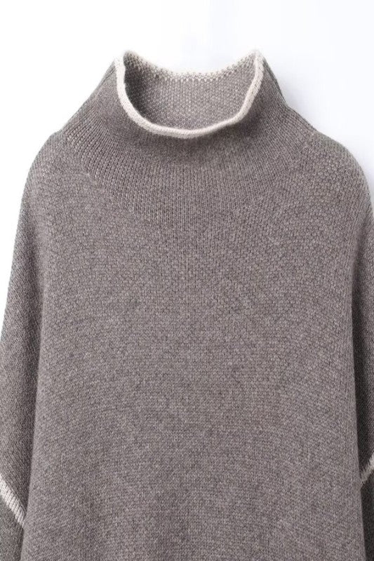 Contrast Piping Sweater