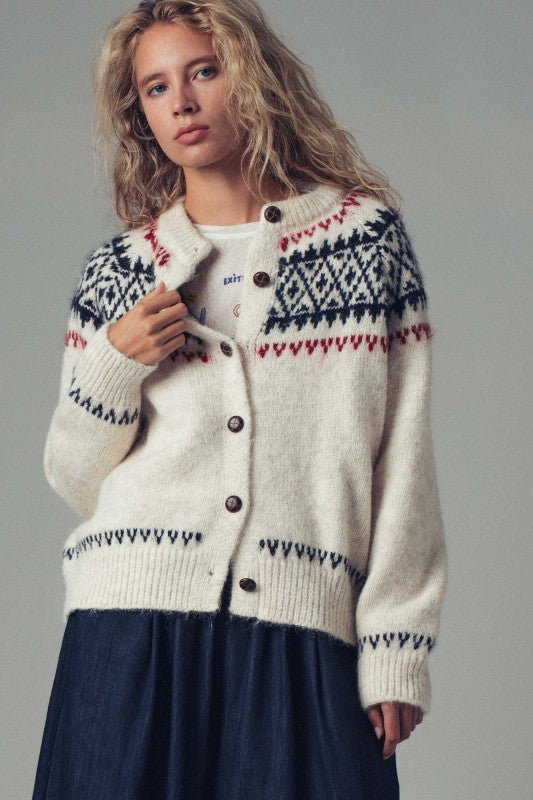 Nordic Fair Isle Cardigan