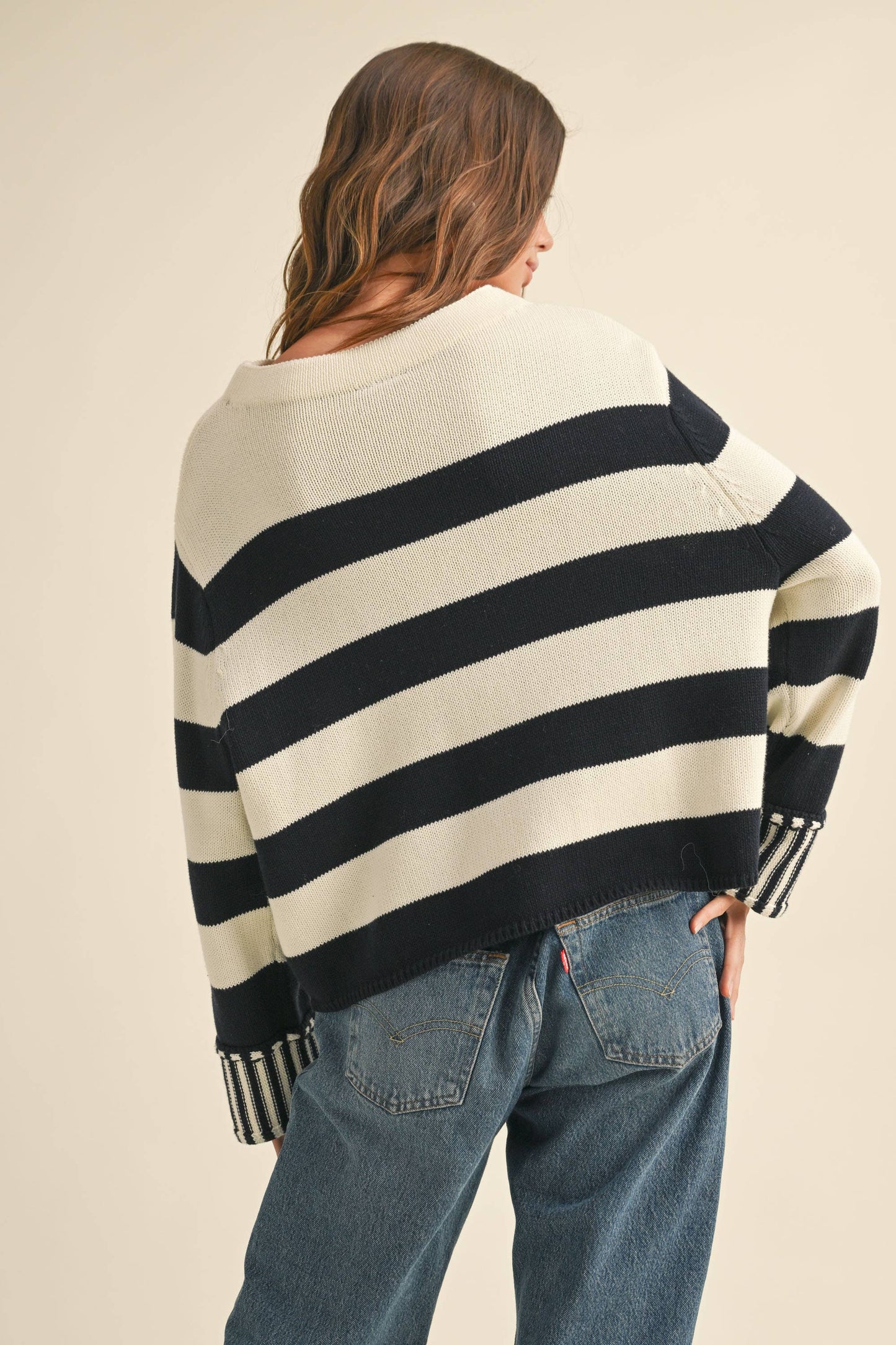 Naut your girl striped sweater top
