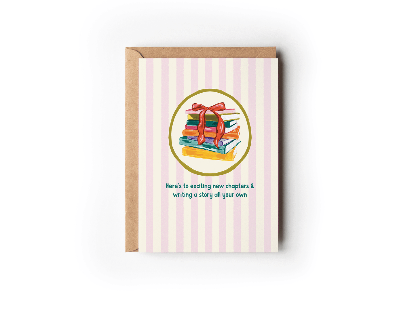 Exciting New Chapter Book Fresh Start Congrats Greeting Card