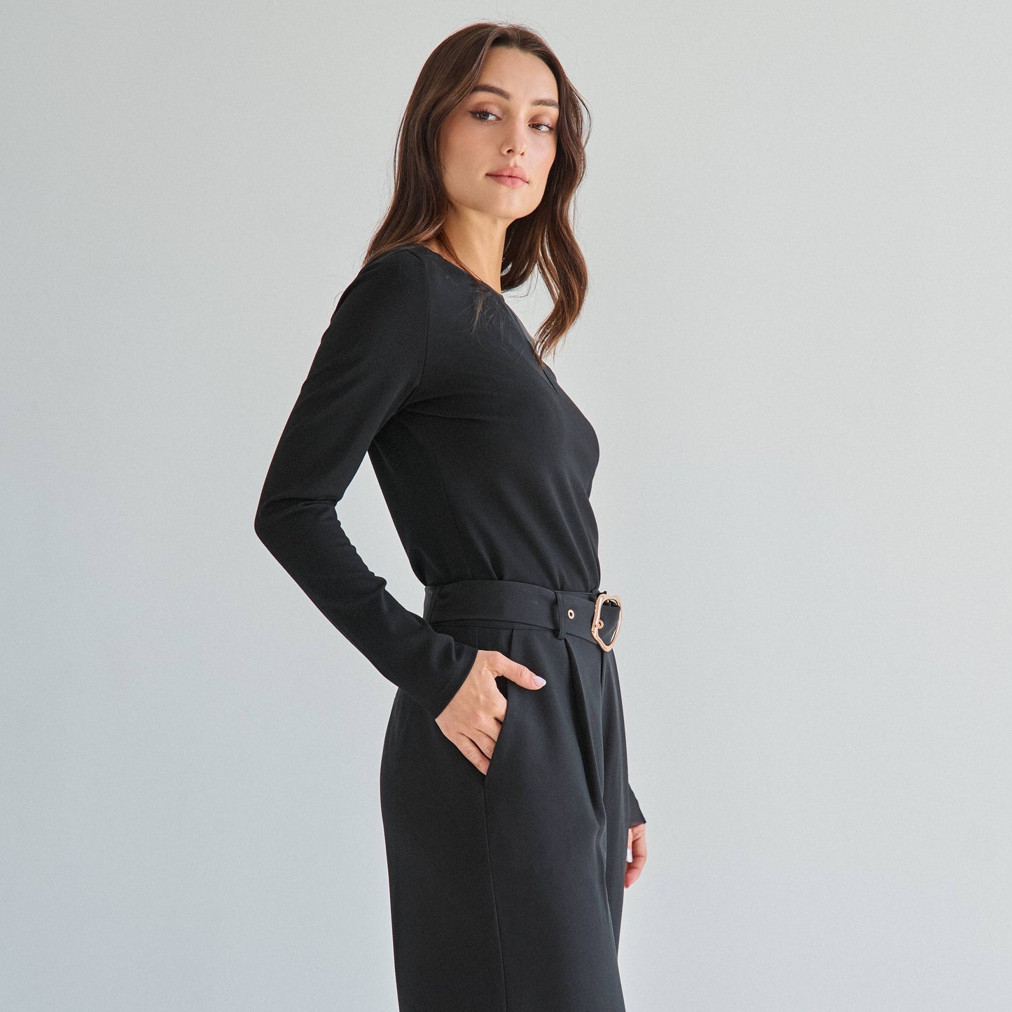 semi sheer long sleeve top