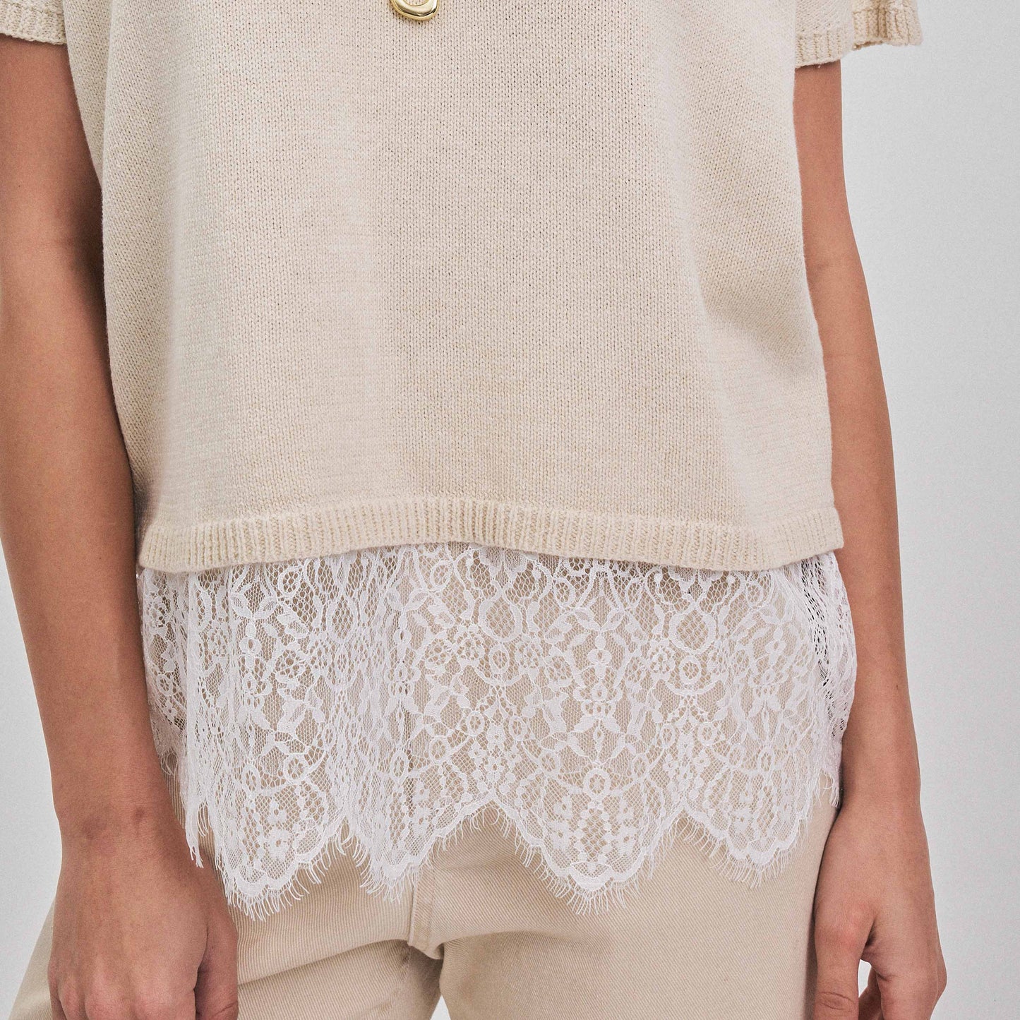 Lace Trim sweater