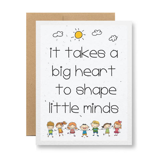 Plantable Greeting Card - ...to shape little minds