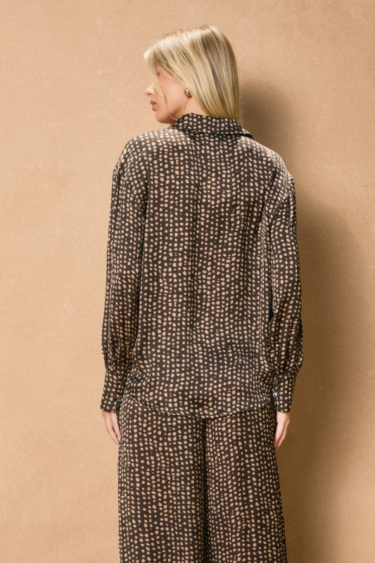 Smoke And Sand Collared Shirt