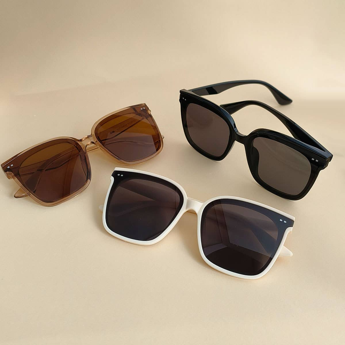 RETRO SUNSCREEN BIG FRAME THIN SUNGLASSES