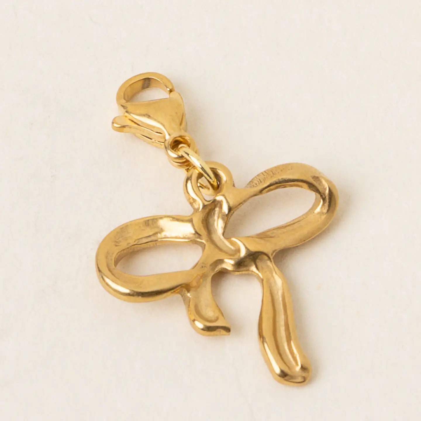 Jewelry Charm Gold-Bow