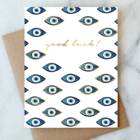 Evil Eyes Greeting Card