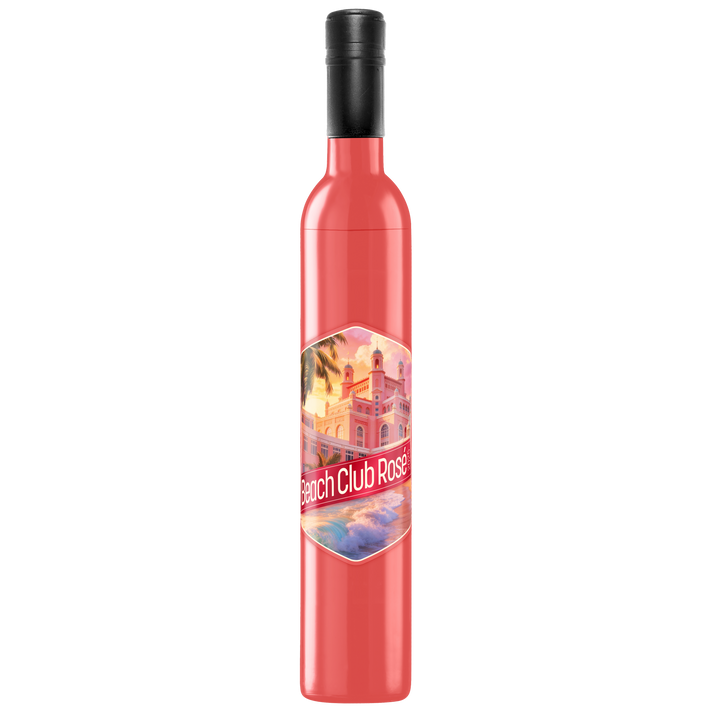 Wine Bottle Umbrella - Beach Club Rosé