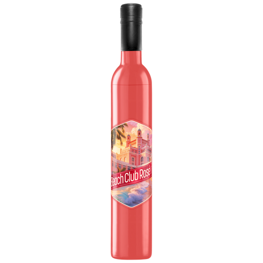 Wine Bottle Umbrella - Beach Club Rosé