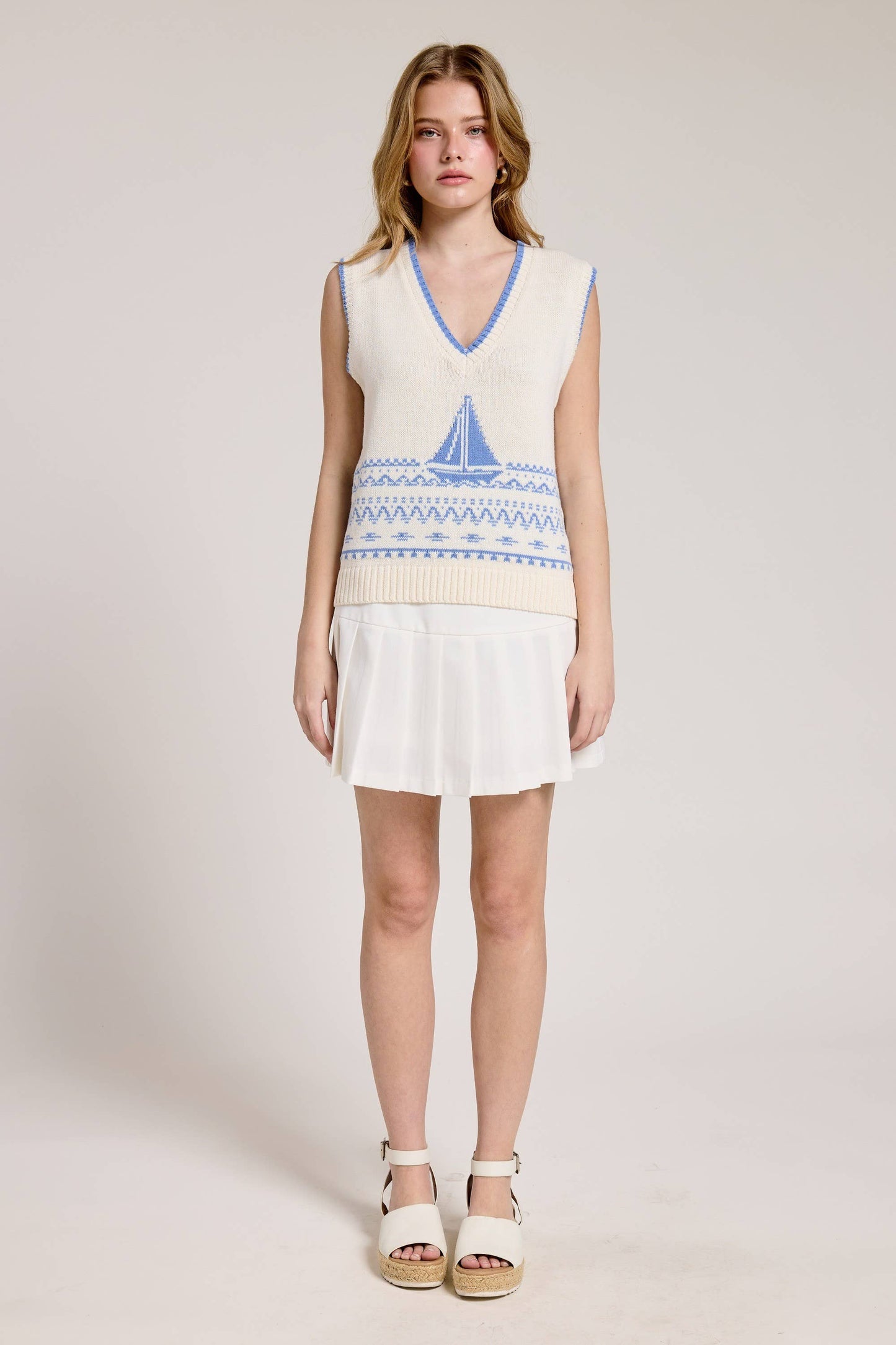 Smooth sailing knit vest