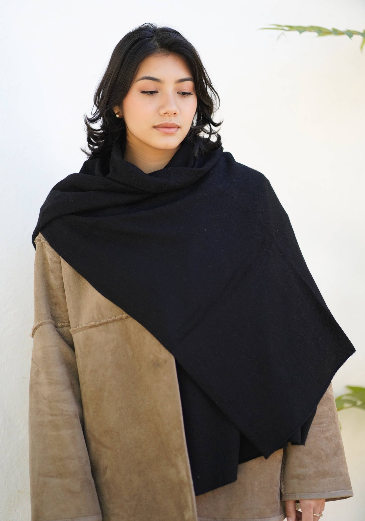 Cashmere Scarf/Wrap Black