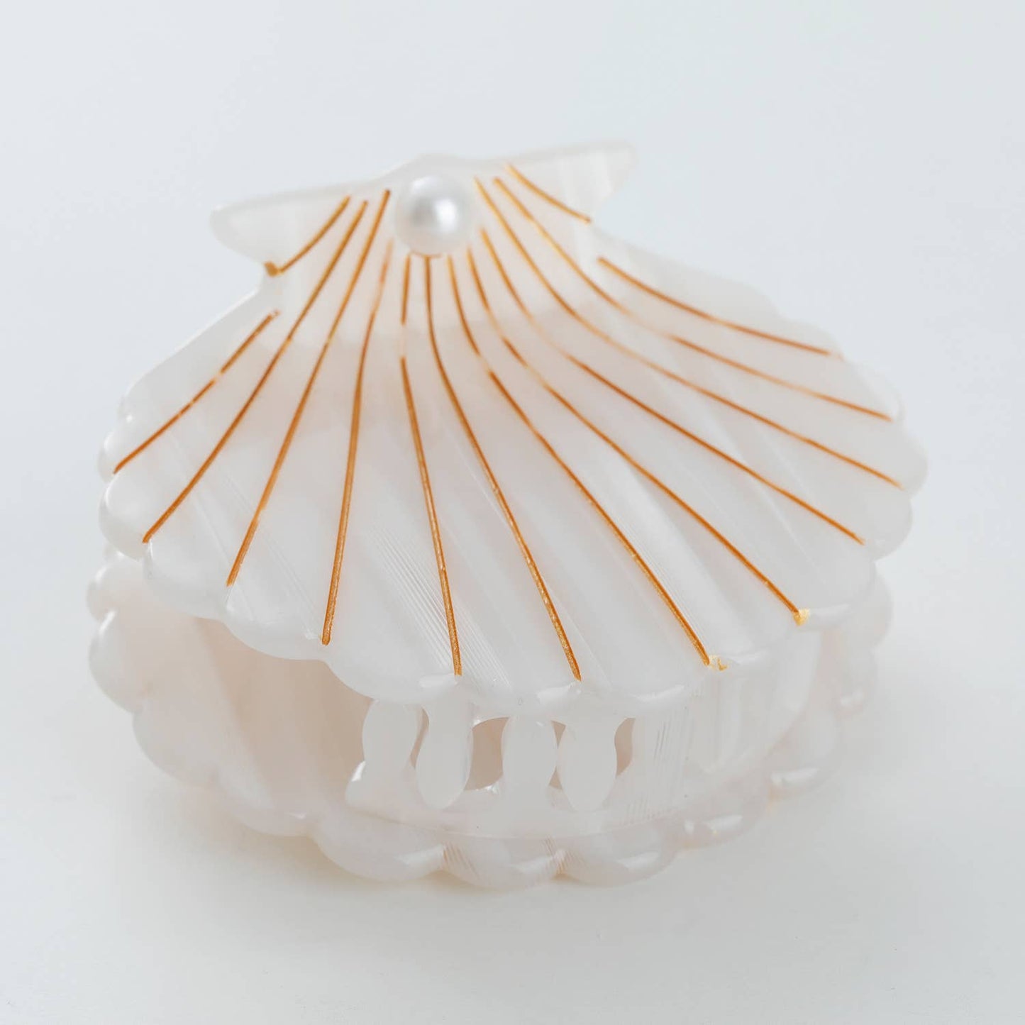 Opal Pearl Seashell Claw Clip - Medium