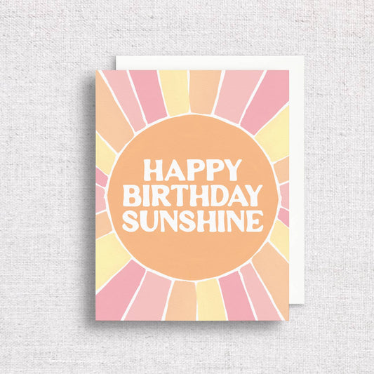 Happy Birthday Sunshine Greeting Card