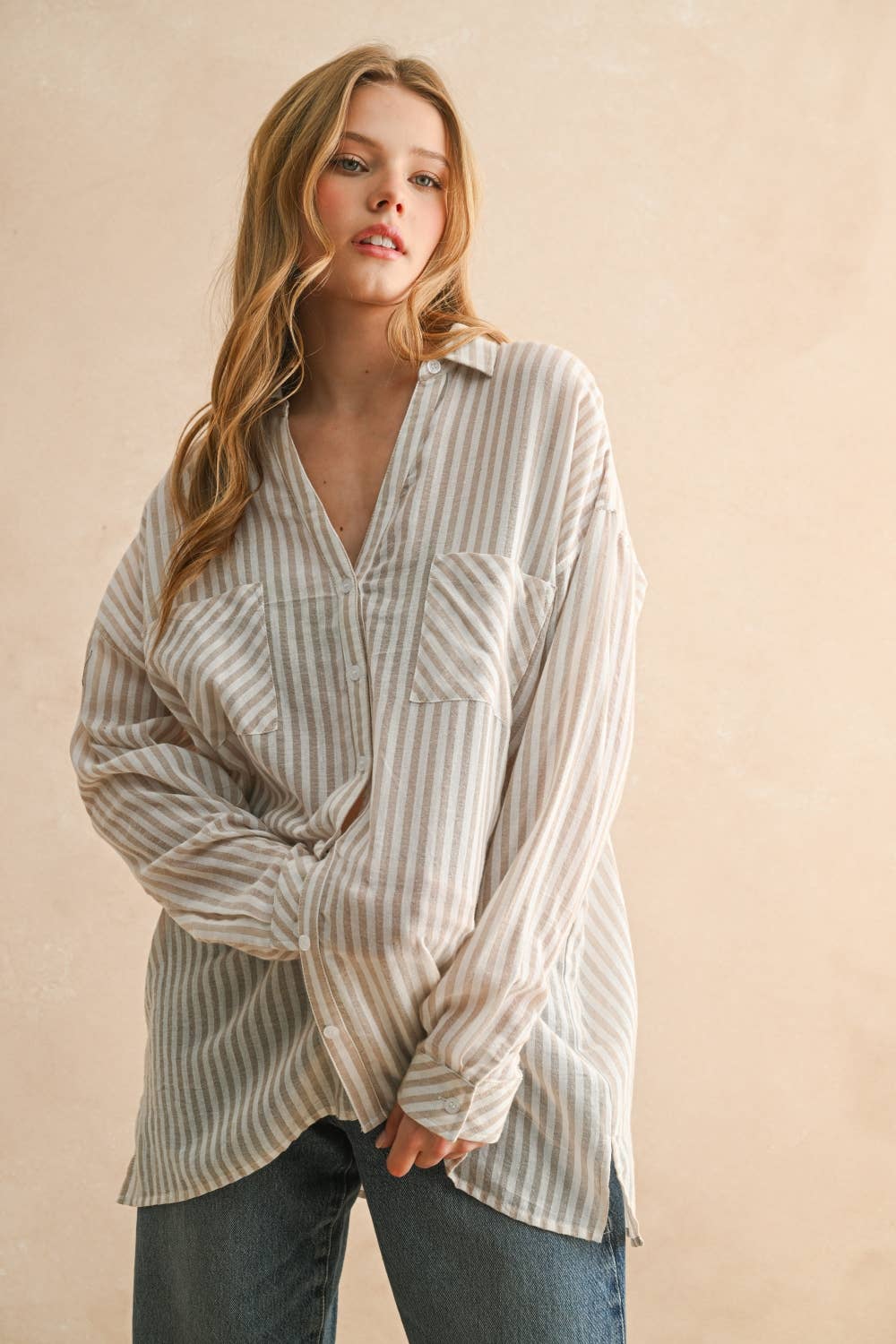beach comber button down