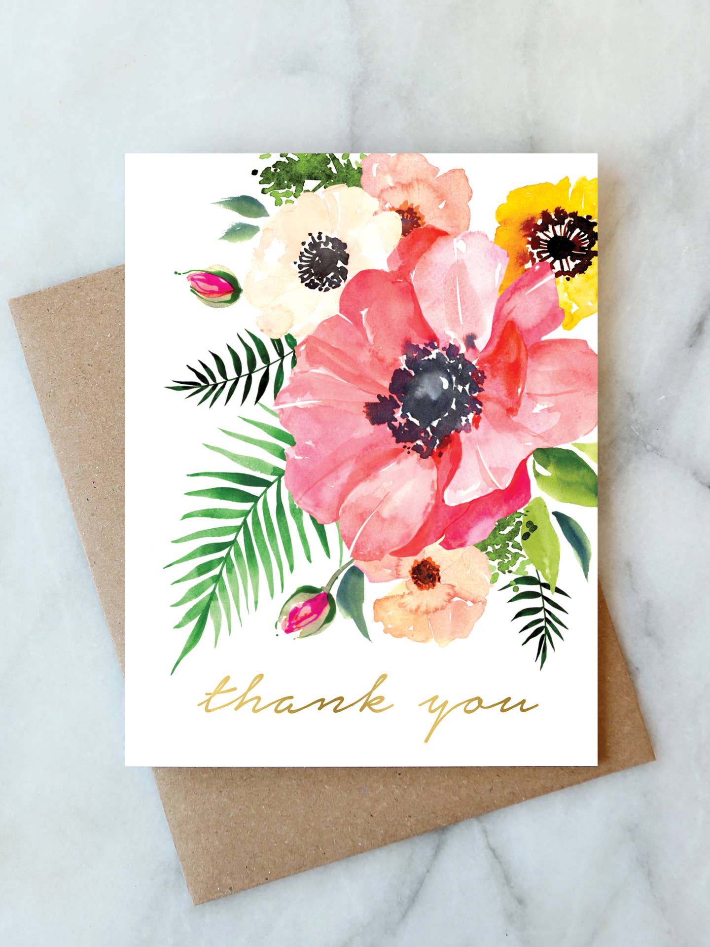 Bouquet Thank You Greeting Card