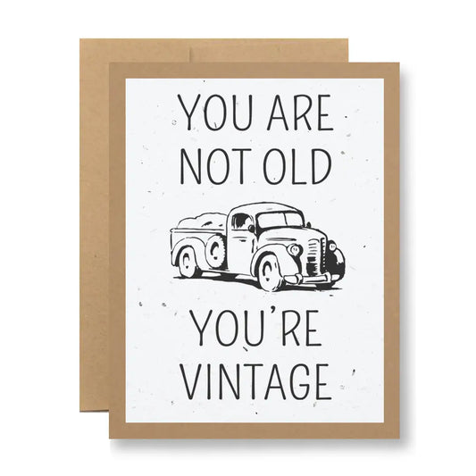 Plantable Seed Paper Greeting Card - ...You're Vintage