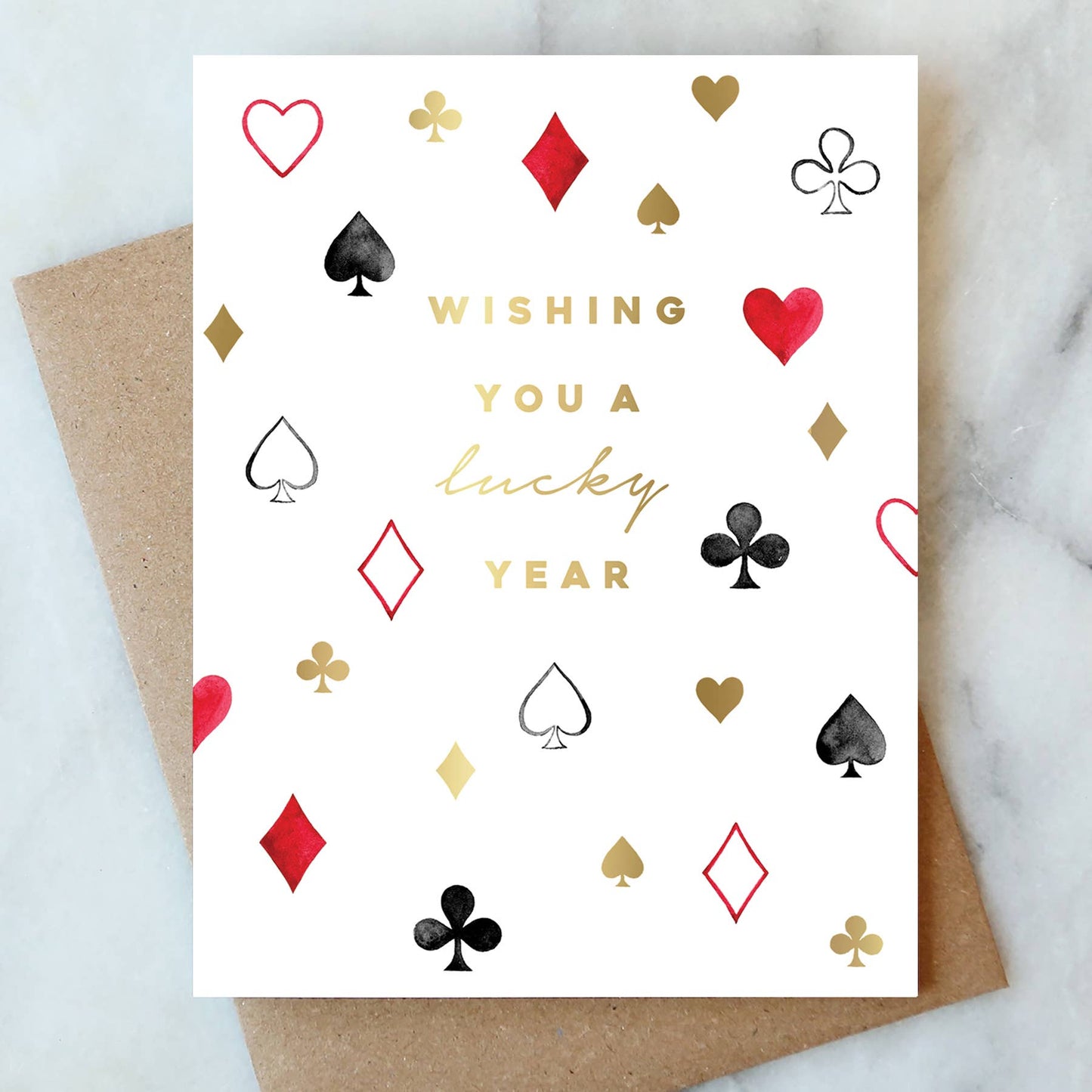Spades Birthday Greeting Card