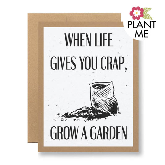 Plantable Seed Paper Greeting Card - ...grow a garden
