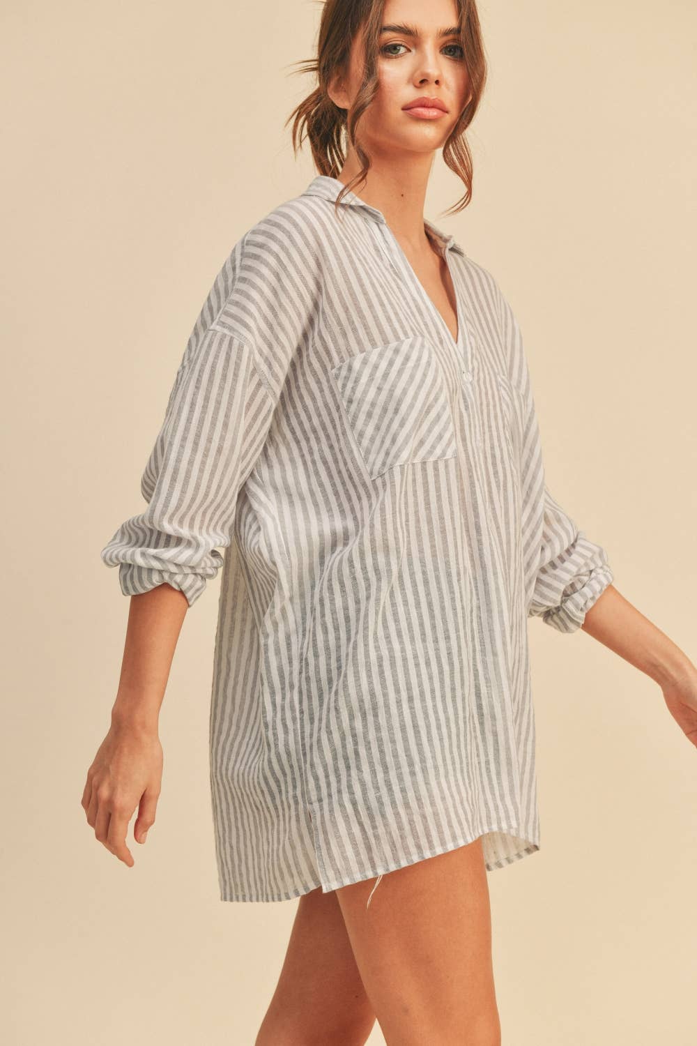 beach comber button down