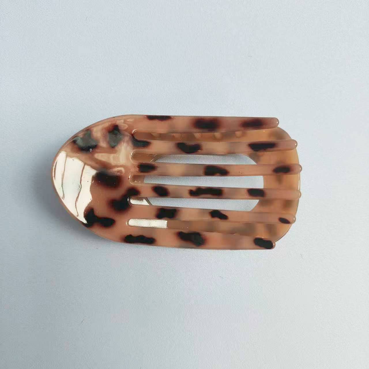 Oval Flat Hair Clip for Women, Strong Grip Clamp