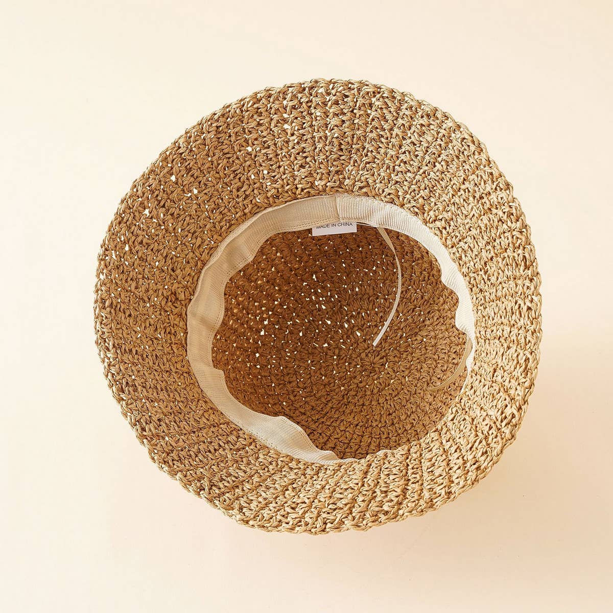 STRAW BUCKET HAT
