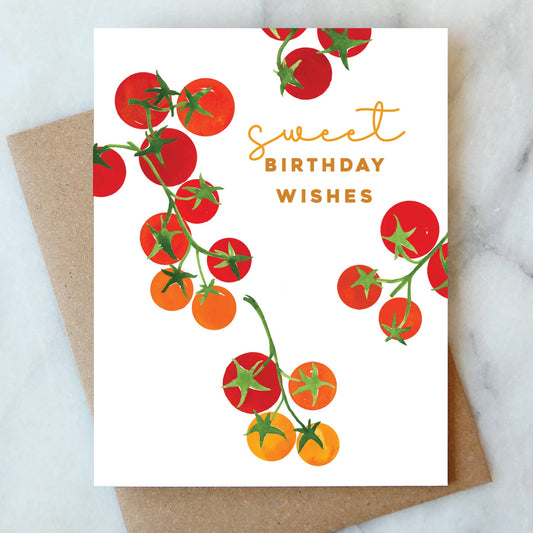 Tomato Birthday Greeting Card
