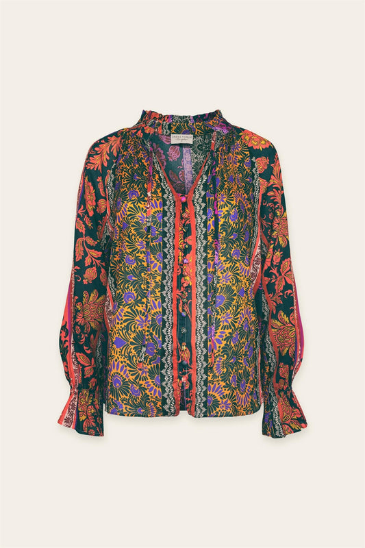 On The Road Button Down Blouse