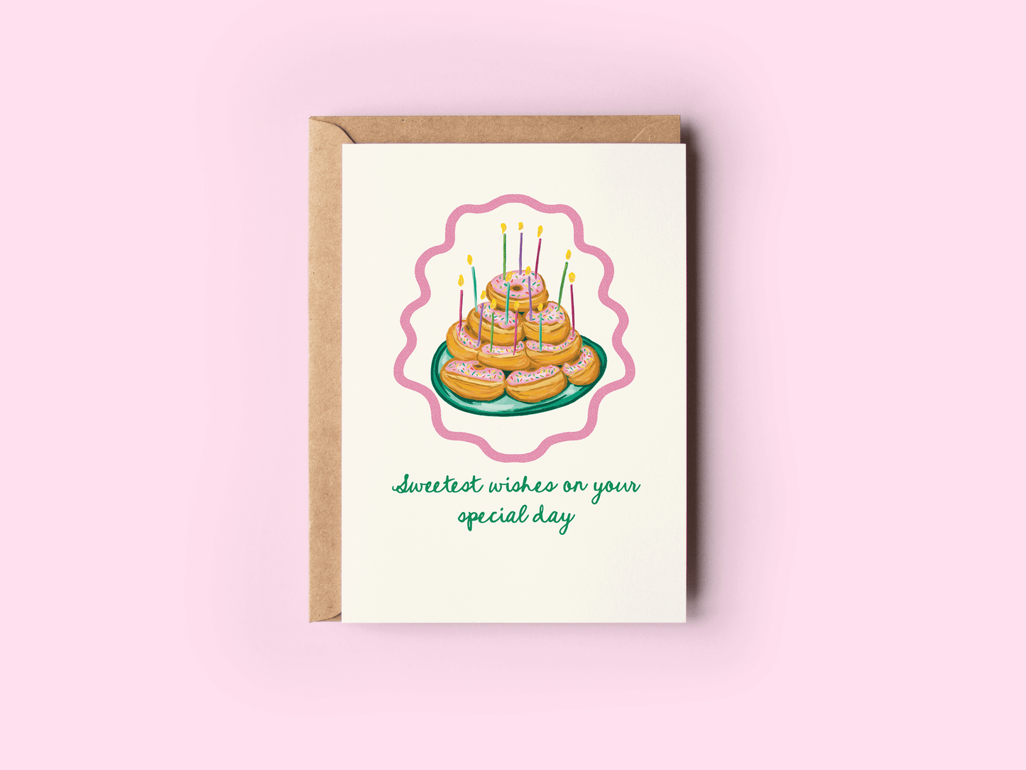 Sweetest Wishes Donuts & Sprinkles Birthday Greeting Card