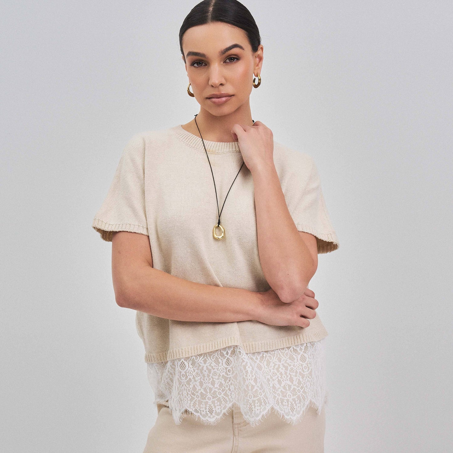 Lace Trim sweater