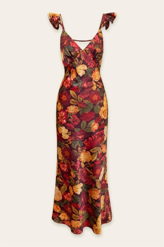 Florence Flutter Shoulder Maxi Dress