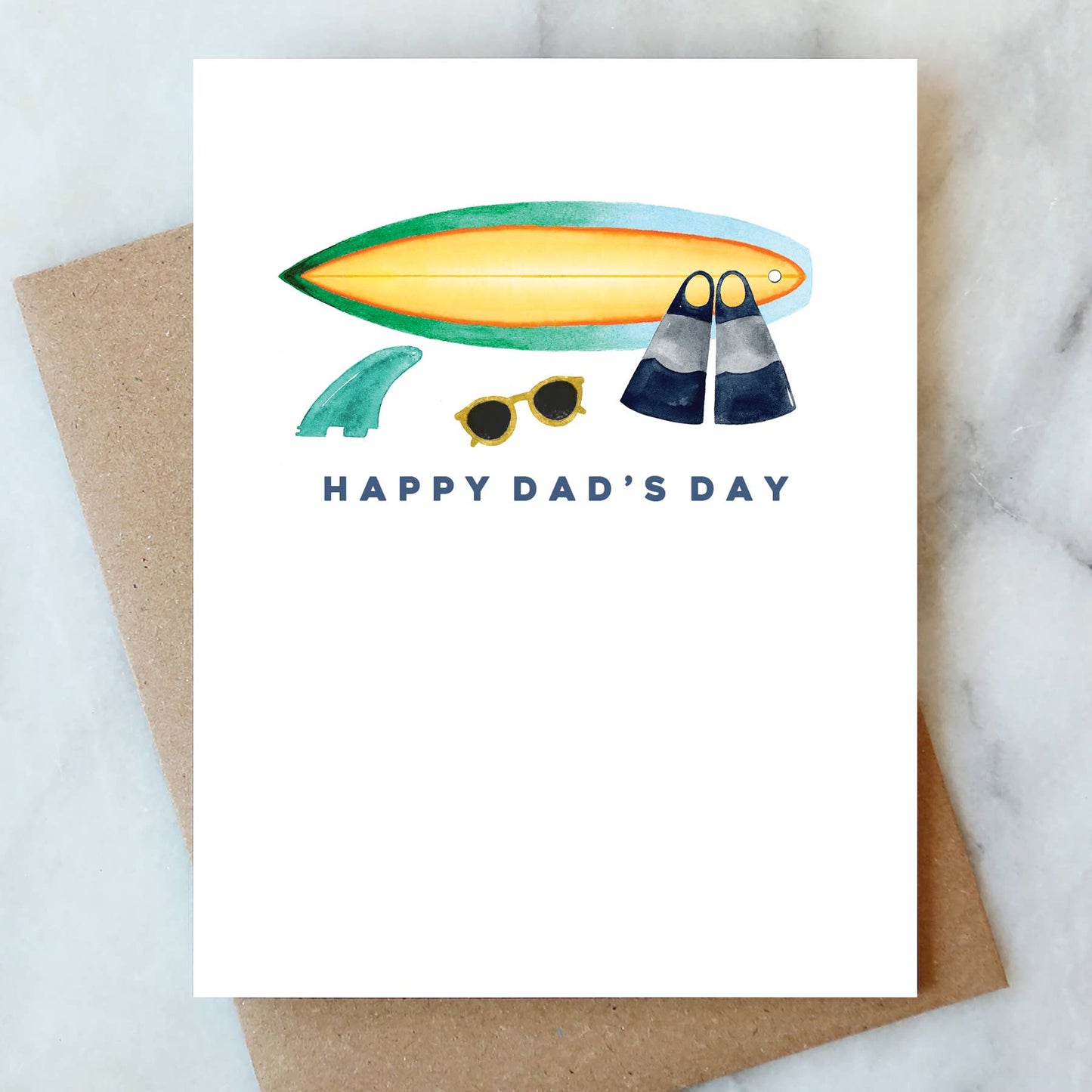 Surfer Dad Greeting Card