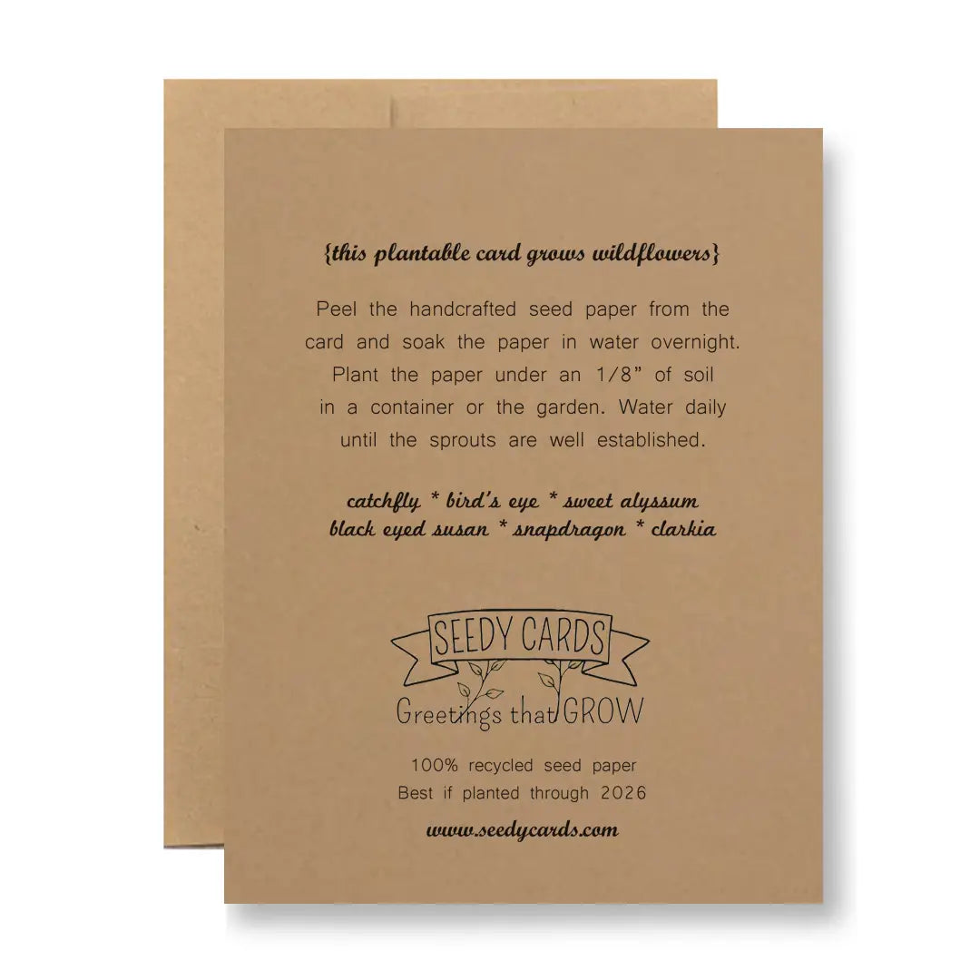 Plantable Seed Paper Greeting Card - ...Allegedly