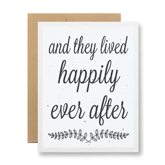 Plantable Seed Paper Greeting Card - Happily Ever After