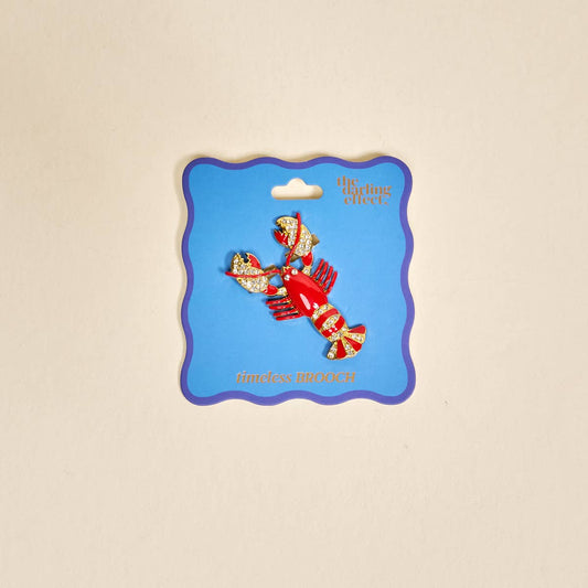Timeless Brooch–Dazzle Lobster