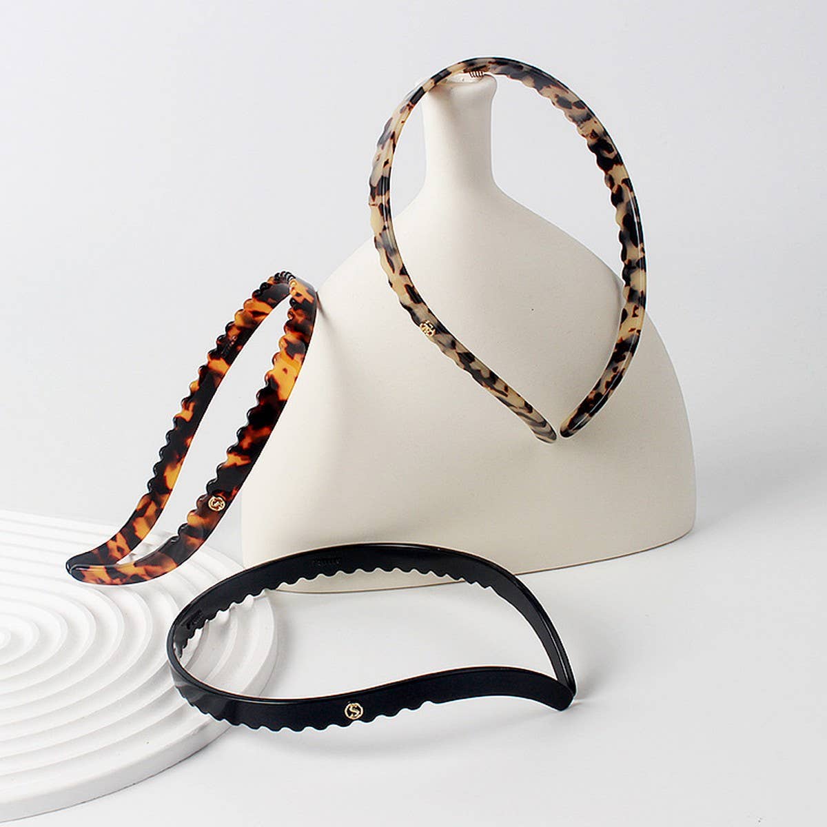 3MM ACETATE HAIR BAND WAVE