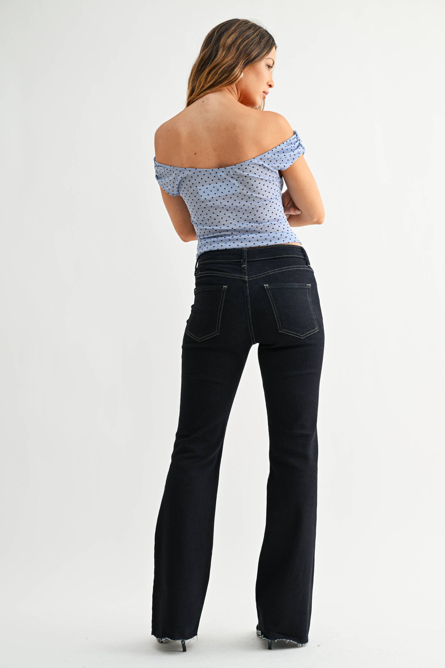 blaire scissor cut flare jeans